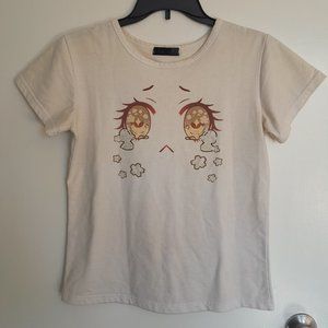 Anime Eyes Crying T-Shirt (Size S-M)